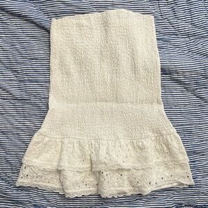 Super cute edikted white tube top dress !